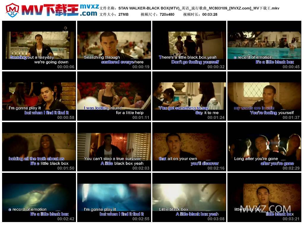 STAN WALKER-BLACK BOX(MTV)_英语_流行歌曲_MC803109